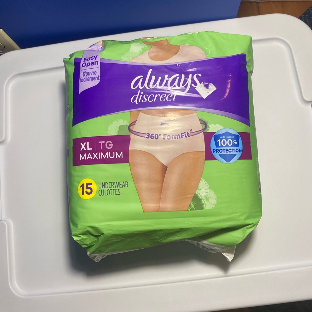 Always discreet underwear, size XL